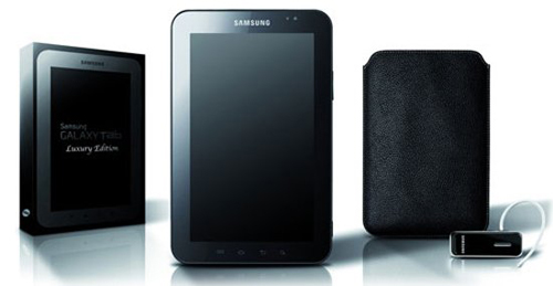 El Samsung Galaxy Tab contará con una versión de lujo