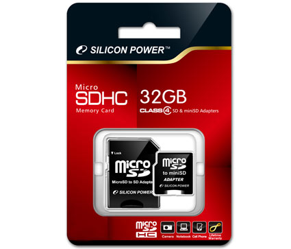 Silicon Power lanza la tarjeta de 32 GB de memoria micro SDHC