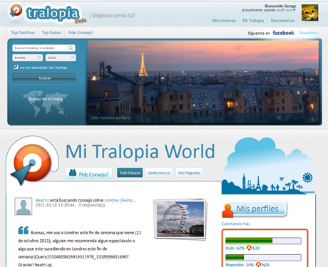 Tralopia.com: Tecnología de personalización inteligente en Viajes Online
